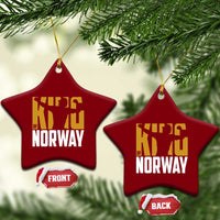 King Of Norway Football Ceramic Ornament Proud Norwegian Supporter Fan