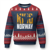 King Of Norway Football Ugly Christmas Sweater Proud Norwegian Supporter Fan