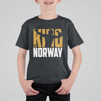 King Of Norway Football T Shirt For Kid Proud Norwegian Supporter Fan
