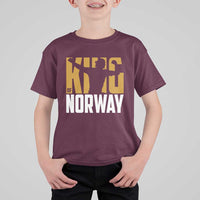 King Of Norway Football T Shirt For Kid Proud Norwegian Supporter Fan