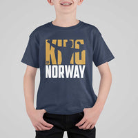 King Of Norway Football T Shirt For Kid Proud Norwegian Supporter Fan