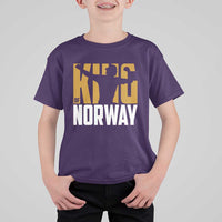 King Of Norway Football T Shirt For Kid Proud Norwegian Supporter Fan