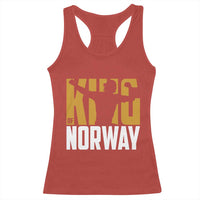 King Of Norway Football Racerback Tank Top Proud Norwegian Supporter Fan