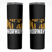 King Of Norway Football Skinny Tumbler Proud Norwegian Supporter Fan