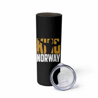King Of Norway Football Skinny Tumbler Proud Norwegian Supporter Fan