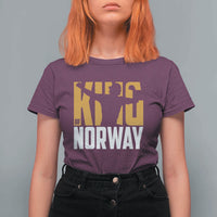 King Of Norway Football T Shirt For Women Proud Norwegian Supporter Fan