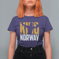 King Of Norway Football T Shirt For Women Proud Norwegian Supporter Fan