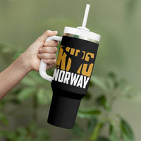 King Of Norway Football Tumbler With Handle Proud Norwegian Supporter Fan