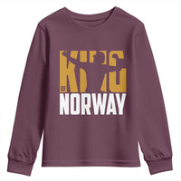 King Of Norway Football Youth Sweatshirt Proud Norwegian Supporter Fan