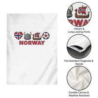 Norwegian Pride Garden Flag Norway Soccer Football Supporter Gift