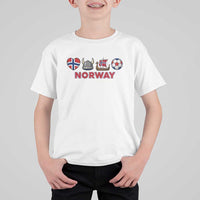 Norwegian Pride T Shirt For Kid Norway Soccer Football Supporter Gift