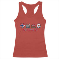 Norwegian Pride Racerback Tank Top Norway Soccer Football Supporter Gift