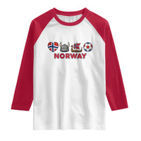 Norwegian Pride Raglan Shirt Norway Soccer Football Supporter Gift