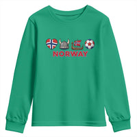 Norwegian Pride Youth Sweatshirt Norway Soccer Football Supporter Gift