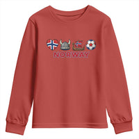 Norwegian Pride Youth Sweatshirt Norway Soccer Football Supporter Gift