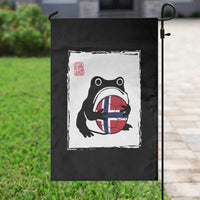Grumpy Frog Norway Soccer Fan Garden Flag Japanese Style Match Day