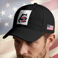 Grumpy Frog Norway Soccer Fan Baseball Cap Japanese Style Match Day