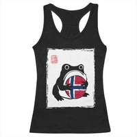 Grumpy Frog Norway Soccer Fan Racerback Tank Top Japanese Style Match Day