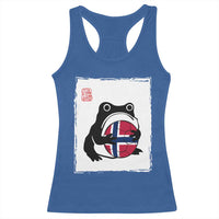 Grumpy Frog Norway Soccer Fan Racerback Tank Top Japanese Style Match Day