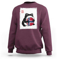 Grumpy Frog Norway Soccer Fan Sweatshirt Japanese Style Match Day
