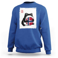 Grumpy Frog Norway Soccer Fan Sweatshirt Japanese Style Match Day