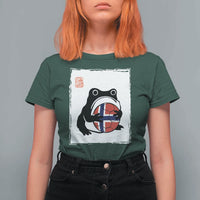 Grumpy Frog Norway Soccer Fan T Shirt For Women Japanese Style Match Day