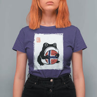 Grumpy Frog Norway Soccer Fan T Shirt For Women Japanese Style Match Day