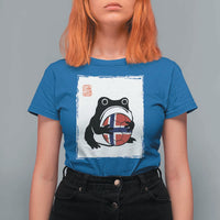 Grumpy Frog Norway Soccer Fan T Shirt For Women Japanese Style Match Day