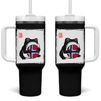 Grumpy Frog Norway Soccer Fan Tumbler With Handle Japanese Style Match Day