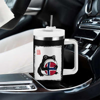 Grumpy Frog Norway Soccer Fan Tumbler With Handle Japanese Style Match Day