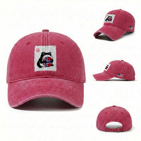Grumpy Frog Norway Soccer Fan Washed Cotton Baseball Cap Japanese Style Match Day