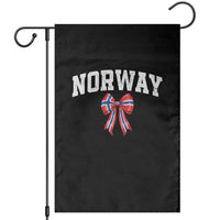 Norwegian Girl Coquette Bow Garden Flag Norway Flag Pride Gift