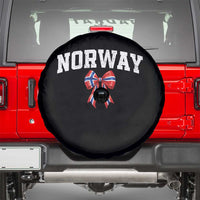 Norwegian Girl Coquette Bow Spare Tire Cover Norway Flag Pride Gift