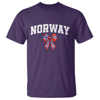 Norwegian Girl Coquette Bow T Shirt Norway Flag Pride Gift