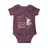 Funny Christmas Ballet Cat Lover Baby Onesie Dear Santa It Was Not Me - Wonder Print Shop