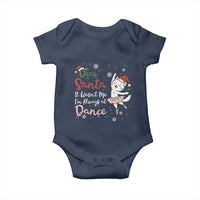 Funny Christmas Ballet Cat Lover Baby Onesie Dear Santa It Was Not Me - Wonder Print Shop