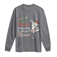 Funny Christmas Ballet Cat Lover Long Sleeve Shirt Dear Santa It Was Not Me - Wonder Print Shop