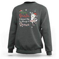 Funny Christmas Ballet Cat Lover Sweatshirt Dear Santa It Was Not Me - Wonder Print Shop