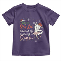 Funny Christmas Ballet Cat Lover Toddler T Shirt Dear Santa It Was Not Me - Wonder Print Shop