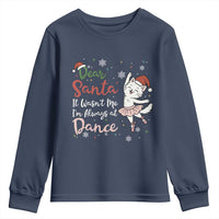 Funny Christmas Ballet Cat Lover Youth Sweatshirt Dear Santa It Was Not Me - Wonder Print Shop