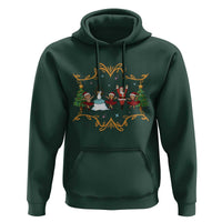 Ballet Lover Christmas Hoodie Funny Gingerbread Santa Snowman Dance - Wonder Print Shop