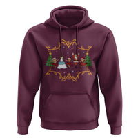 Ballet Lover Christmas Hoodie Funny Gingerbread Santa Snowman Dance - Wonder Print Shop