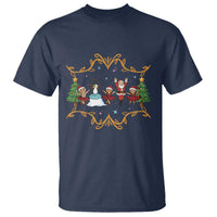 Ballet Lover Christmas T Shirt Funny Gingerbread Santa Snowman Dance - Wonder Print Shop