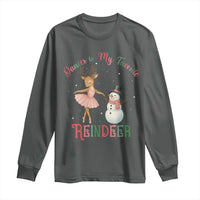 Christmas Ballet Reindeer Long Sleeve Shirt Dancer Is My Favorite Reindeer Gift - Wonder Print Shop