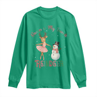 Christmas Ballet Reindeer Long Sleeve Shirt Dancer Is My Favorite Reindeer Gift - Wonder Print Shop