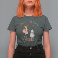 Christmas Ballet Reindeer T Shirt For Women Dancer Is My Favorite Reindeer Gift - Wonder Print Shop