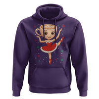 Funny Christmas Hoodie Ballerina Cappuccino Brainrot Meme Gift - Wonder Print Shop