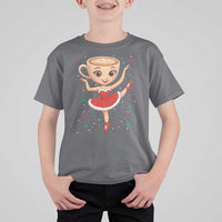 Funny Christmas T Shirt For Kid Ballerina Cappuccino Brainrot Meme Gift - Wonder Print Shop
