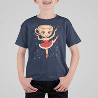 Funny Christmas T Shirt For Kid Ballerina Cappuccino Brainrot Meme Gift - Wonder Print Shop