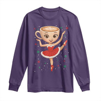 Funny Christmas Long Sleeve Shirt Ballerina Cappuccino Brainrot Meme Gift - Wonder Print Shop